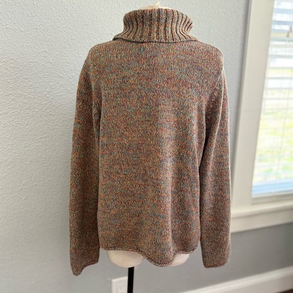 SoBlue Sigrid Olsen Wool Blend Turtleneck Sweater Size Large EUC - Picture 2 of 4